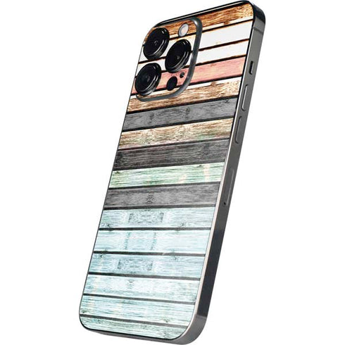 Wooden Stripes iPhone 14 Pro Skin